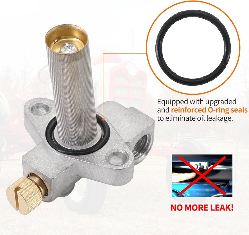 Tektall 311292 Fuel Tap Shut Off Valve for F-ord Tractors 501 600 601 700 800 801 900 901 2000 4000 Series 4 Cyl 311292 738522 11033398 with Upgraded Anti-Leak O-Ring - Image 3
